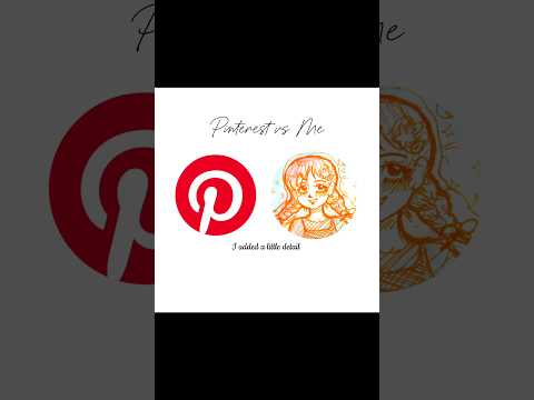 Pinterest vs Me art trend || Did you notice the small detail ? #pinterest #art #trend #sketch