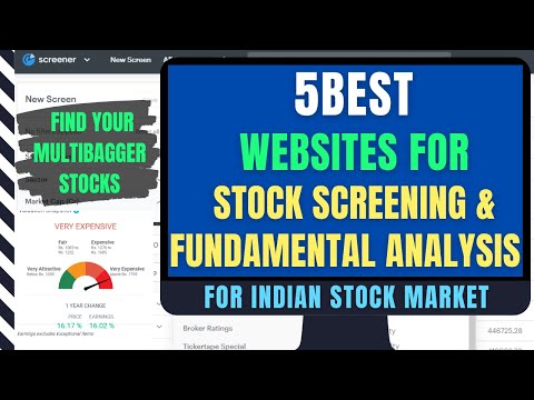 5 Best stock screener websites for Indian stocks | Best websites for fundamental analysis of stocks