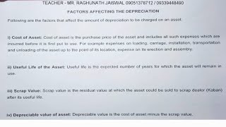 Factors affecting depreciation accounting | Factor affecting depreciation accounting