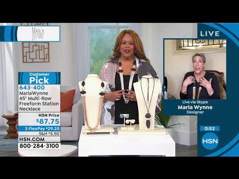 MarlaWynne – 114,3 cm lange, mehrreihige Freeform-Station-Halskette