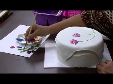 Pintura Ramalhete de Tulipas por Ana Maria Guimarães - Parte 2 - Mulher.com 06/11/2014 -