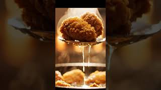 Golden Crispy Fried Chicken Cinematic Video AI Prompt