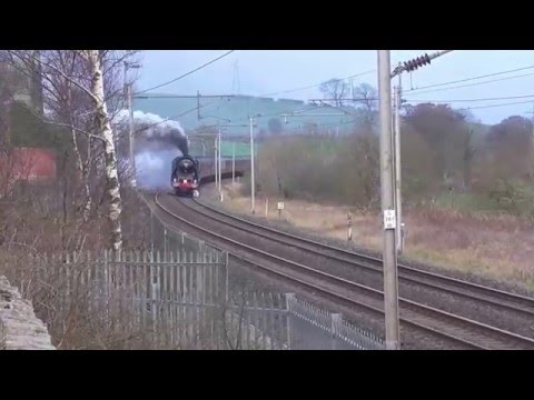 86259 and 46233 Duchess Of Sutherland, Winter Cumbrian Mountain Express, Sat. 30th January 2016