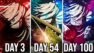 Spending 100 Days as DOUMA in Project Slayers.. (Roblox)