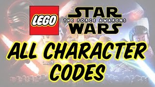 LEGO Star Wars The Force Awakens - All Character Codes