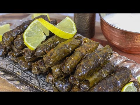 Stuffed grape leaves with minced meat - Etli Yaprak Sarmasi I A Turkish classic