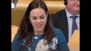 Kate Forbes MSP Speaking Scottish Gaelic in Scottish Parliament