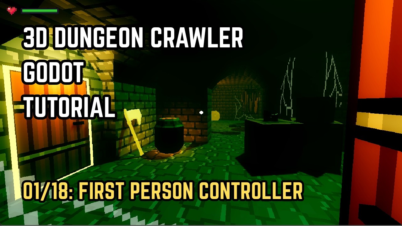 First Person Controller | Godot 4 Dungeon Crawler [Ep 01/18] - YouTube