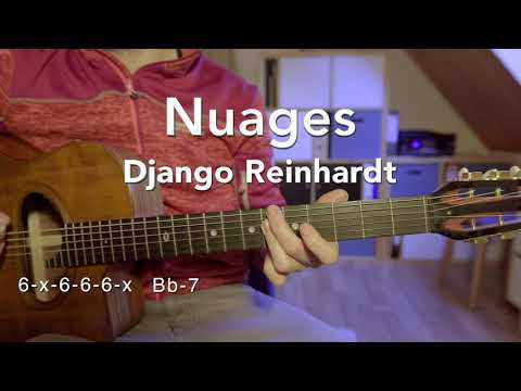 Nuages - chord lesson with tab - gypsy style -