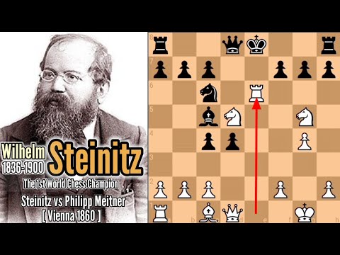 4th Best Game of Wilhelm Steinitz [1st World Chess Champion] vs Philipp Meitner 1860