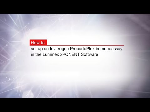 How to set up an Invitrogen ProcartaPlex immunoassay in the Luminex xPONENT Software