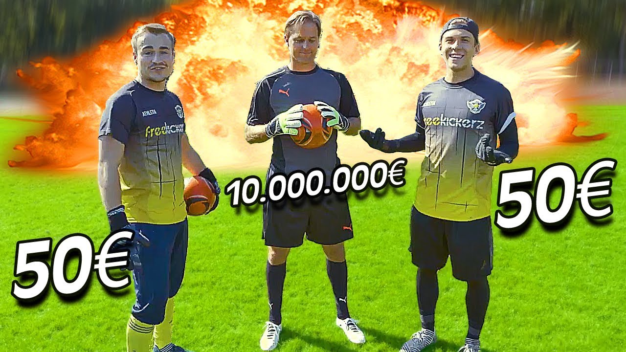 50€ vs 10.000.000€ Goalkeeper Battle - Youtuber vs Pro