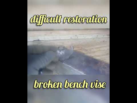 RESTORATION | bench vise broken | #shorts