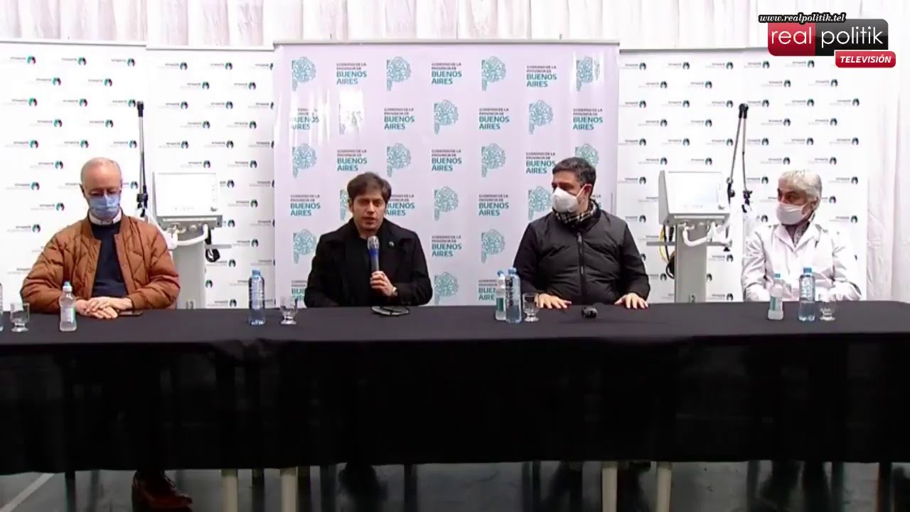 Axel Kicillof entrega respiradores en Vicente López