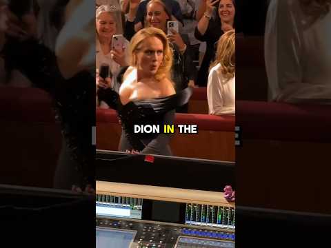 Adele was shocked to see Celine Dion in the crowd! 😱🤩 #Surprise #Celebrity #Concert #Music #Icons