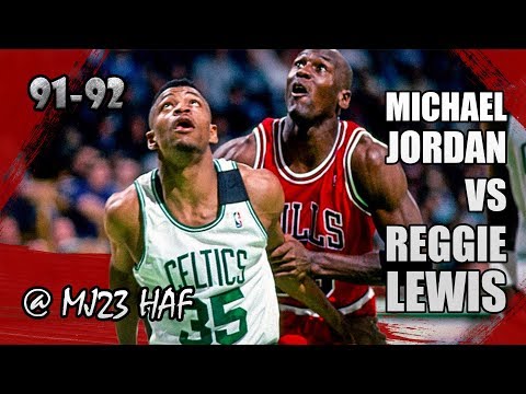 Michael Jordan vs Reggie Lewis Highlights Bulls vs Celtics (1992.04.05)-47pts in all!CAN HE STOP MJ?
