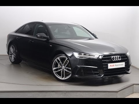 DC17KKR AUDI A6 TDI QUATTRO S LINE BLACK EDITION BLACK 2017, Nottingham Audi