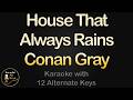 Conan Gray House That Always Rains Karaoke Instrumental Lower Higher Female Original Key