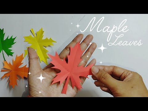 How To Make Easy Paper Leaves | Maple Leaves Origami Easy |  Autumn Leaves Origami