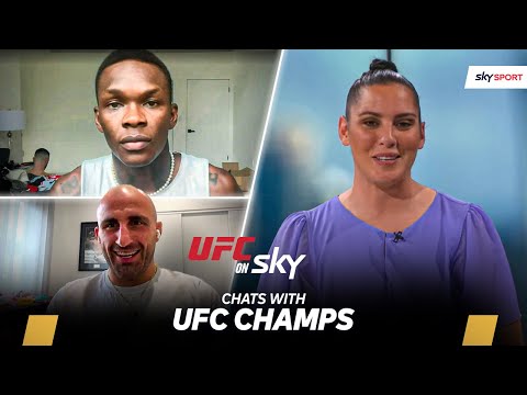 Chats with UFC Champs: Adesanya, Jones, Volkanovski 🏆👊 | UFC On Sky