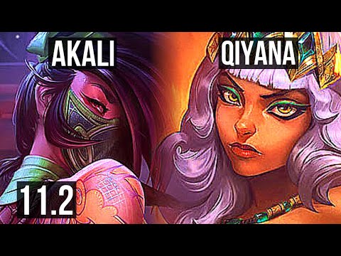 AKALI vs QIYANA (MID) | 5/2/10, 400+ games | EUW Diamond | v11.2