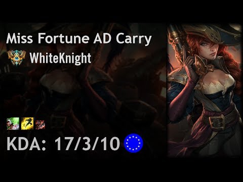 Miss Fortune AD Carry vs Jhin - WhiteKnight - EUW Challenger Patch 7.14