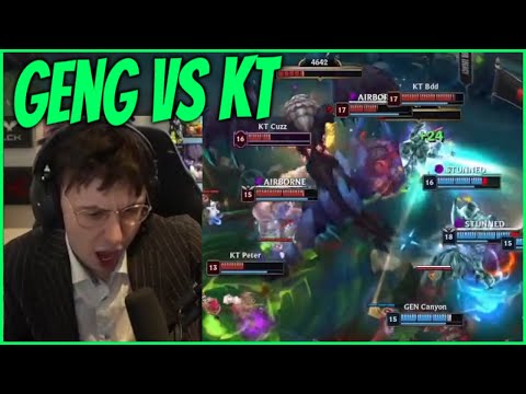Caedrel Reacts To GENG VS KT Semifinals Series At Worlds