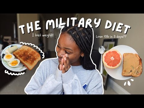 I Tried the Military Diet | Lose 10lb in 3 days?! *results* | 2024