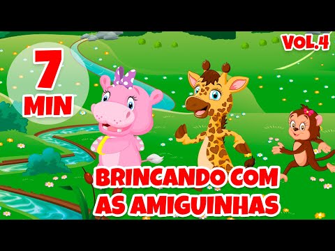 Brincando com as Amiguinhas Vol. 4 - Giramille 7 min | Desenho Animado Musical
