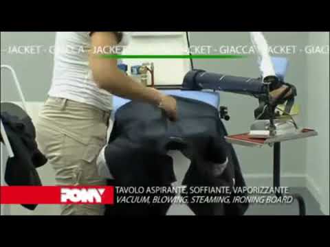 PONY ITALY, SILVER-SV MAXI - Vacuum, Blowing & Up-Steaming Ironing Table