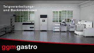 Four à étages de boulangerie avec fonction vapeur - numérique - 3 chambres de cuisson - avec hotte et chambre de fermentation 12 x EN 600 x 400