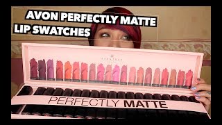 AVON True Color Perfectly Matte | Lip Swatch & Review | Jessica Godinez