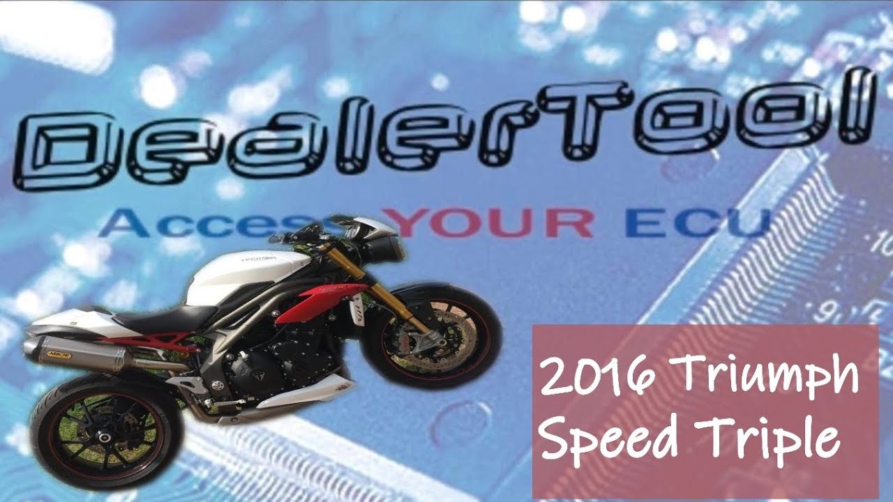 Dealertool service light reset  - Triumph Speed Triple 2016 dealer tool