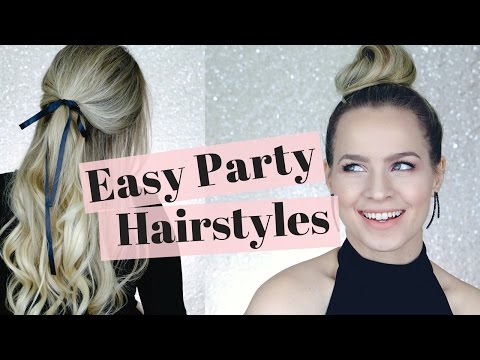 4 Easy Holiday Party Hairstyles - Hair Tutorial