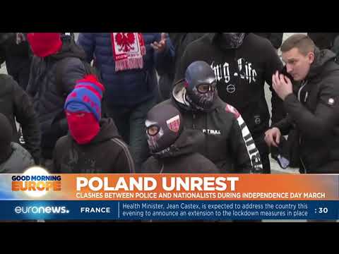 Poland unrest: Clashes between police and nationalists during Independence day march