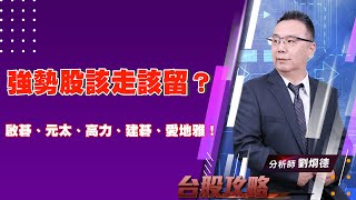 強勢股該走該留？啟碁、元太、高力、建碁、愛地雅！ (圖)