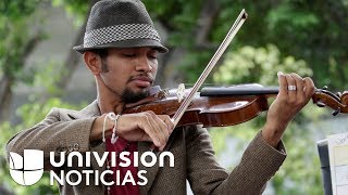 El violinista de las protestas en Venezuela realiza un concierto llamado 'Por la Vida' en medio de p