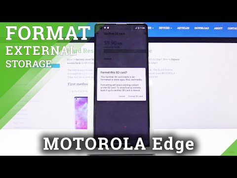 How to Format SD Card in Motorola Edge - Erase Data from Card