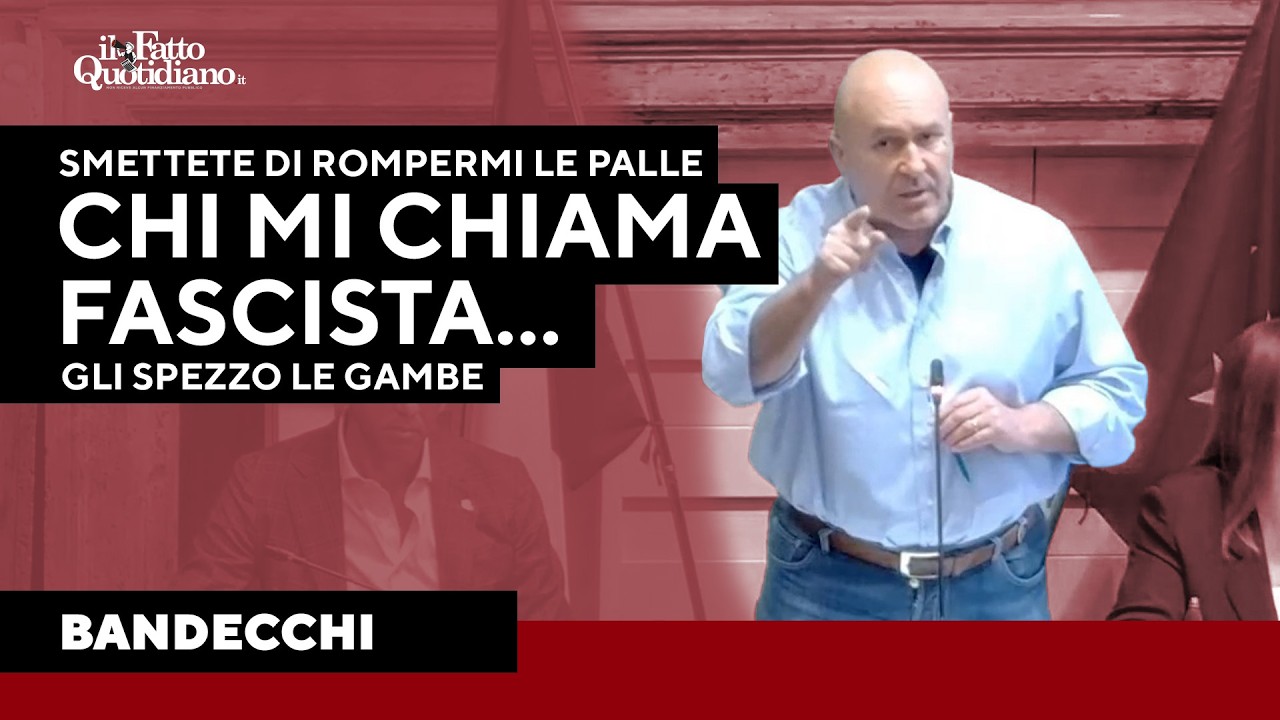 Messaggi, frecciate e insulti, Bandecchi: "Chi mi chiama fascista gli spezzo le gambe"