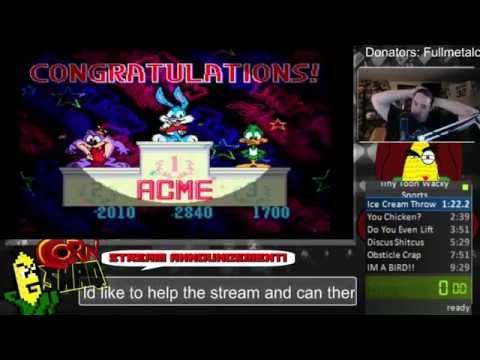 Tiny Toon Adventures: Wacky Sports Challenge Easy Course 9:29 WR!