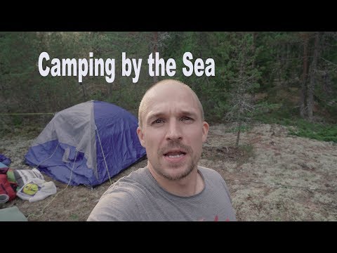 Telttailua merenrannassa | Nuku yö Ulkona Suomen Latu 2018 | Overnight CAMPING By The Sea