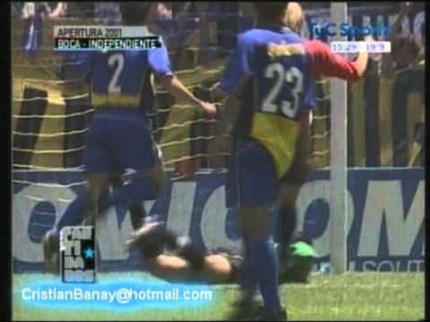 Boca 5 Independiente 3 Apertura 2001 (resumen Completo)