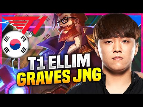 ELLIM CHILLING WITH GRAVES! - T1 Ellim Plays Graves Jungle vs Elise! | KR SoloQ Patch 10.22