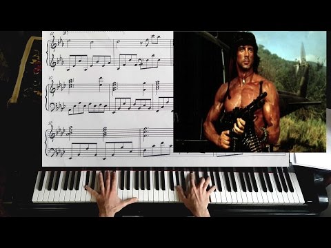 "Rambo: First Blood" Theme - Piano Solo / It`s a Long Road - Piano Tutorial