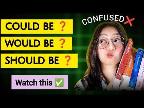 Could be, Should be, would be | let's clear this confusion in this video 