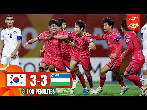 Thanks to Keeper-Hong: Shoot-out win | Korea Republic - Uzbekistan | Highlights | AFC U20 Asian Cup™