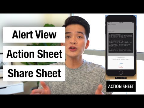 Alert View, Action Sheet, Share Sheet in iOS with Swift