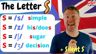 English Pronunciation  |  The Letter S  |  5 Ways to Pronounce S in English!