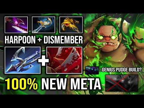 You're Playing Pudge 100% Wrong First Item Echo Sabre EZ Harpoon + Ulti Combo New Best Build Dota 2