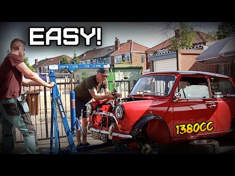 Classic Mini | 1380cc Engine Swap | Removing the 998cc Engine | *EASY!* | S1 EP4